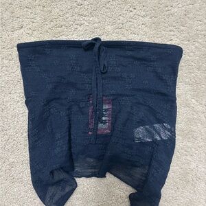 Navy Blue Edikted Tube Top